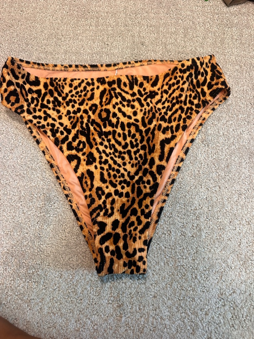 Billabong Leopard Print Orange Bikini Bottoms